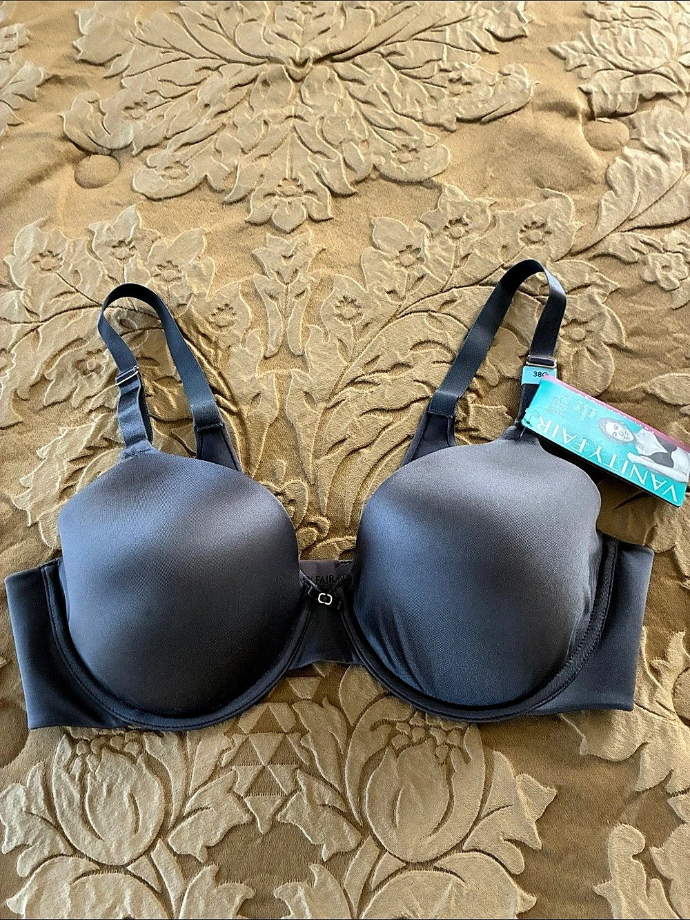 Vanity Fair Beauty Back Full Coverage Underwire Bra Black 38C